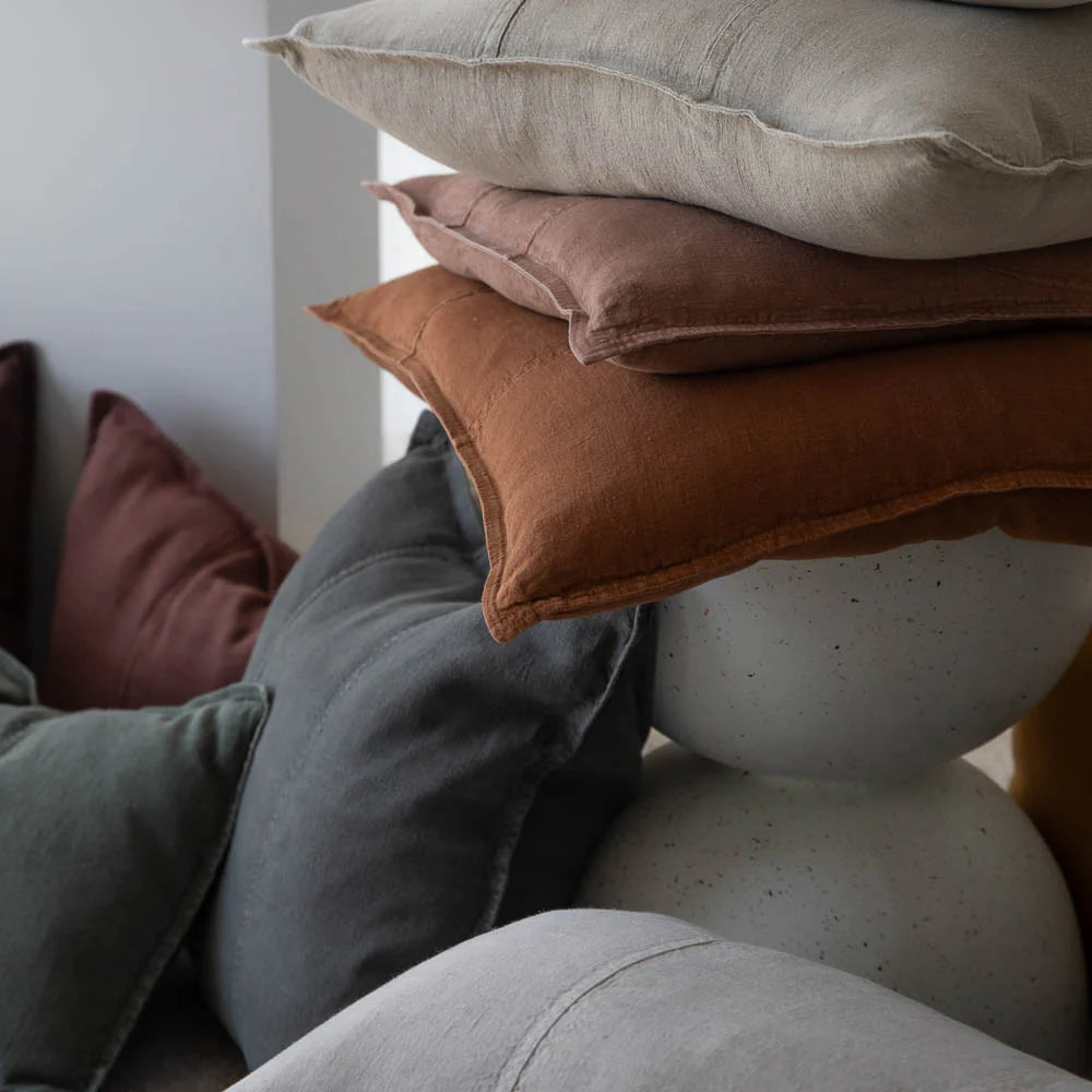 Luca Linen Nutmeg Cushion 60x60