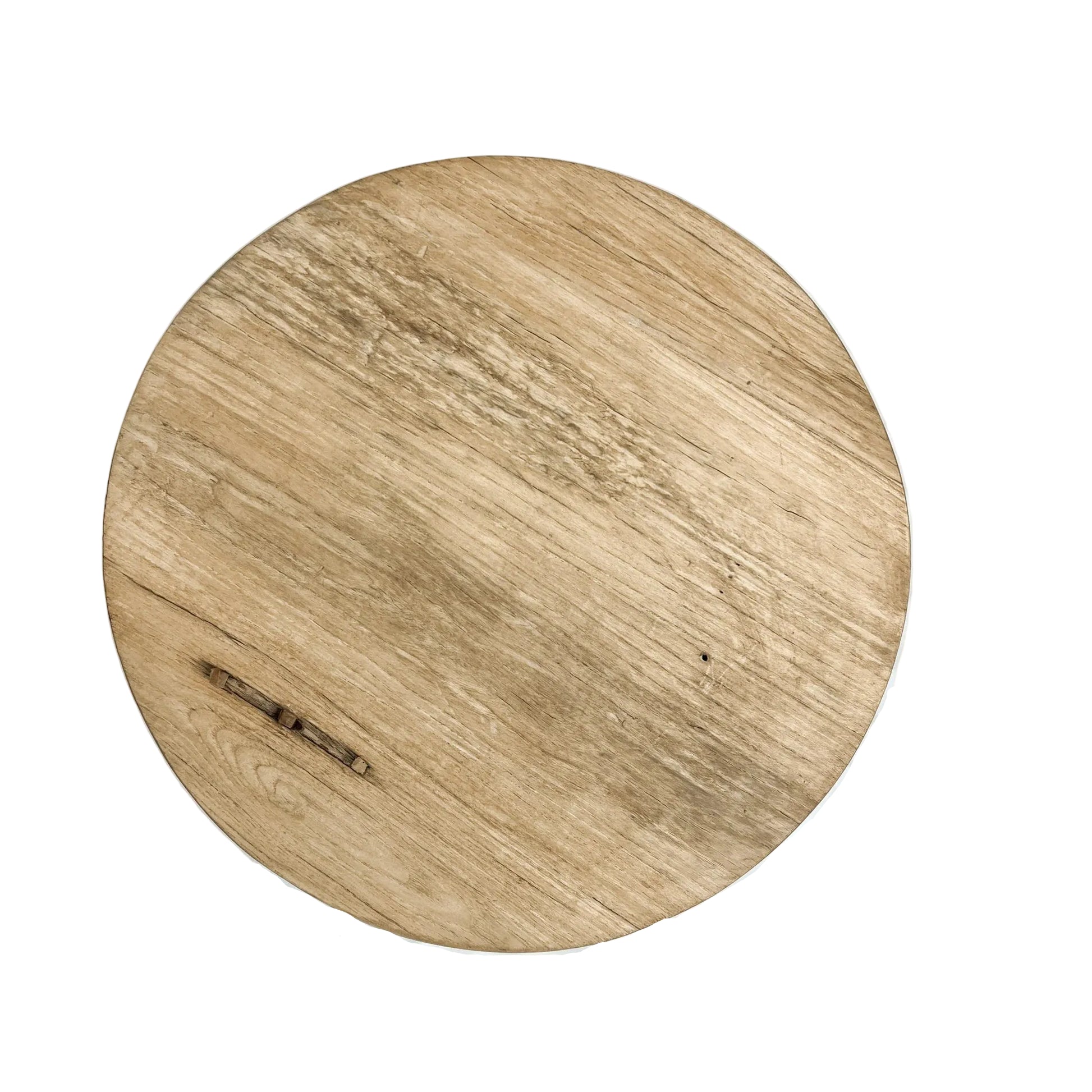 Round side table top on white background