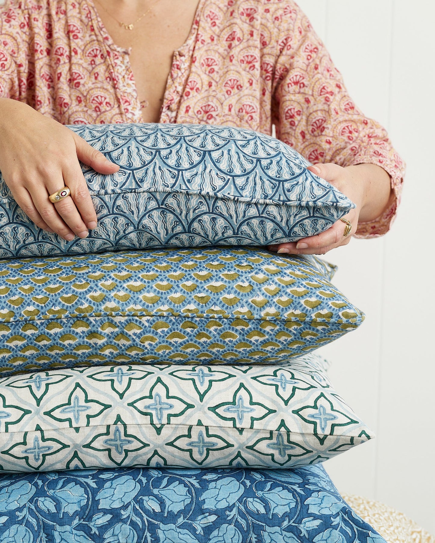 Baku Azure Cushion 35x55