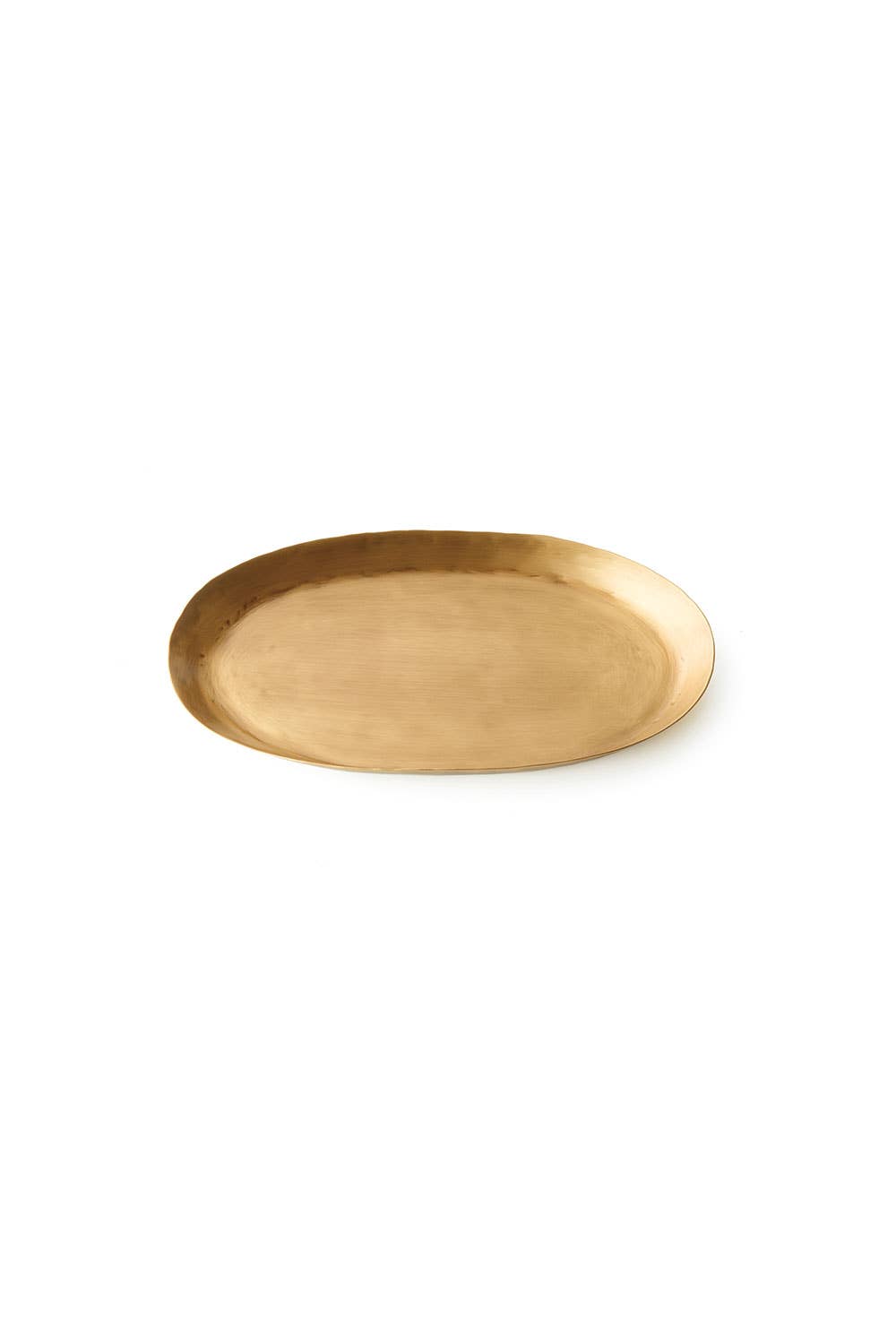 Fog Linen Work - Brass Oval Tray (S): S