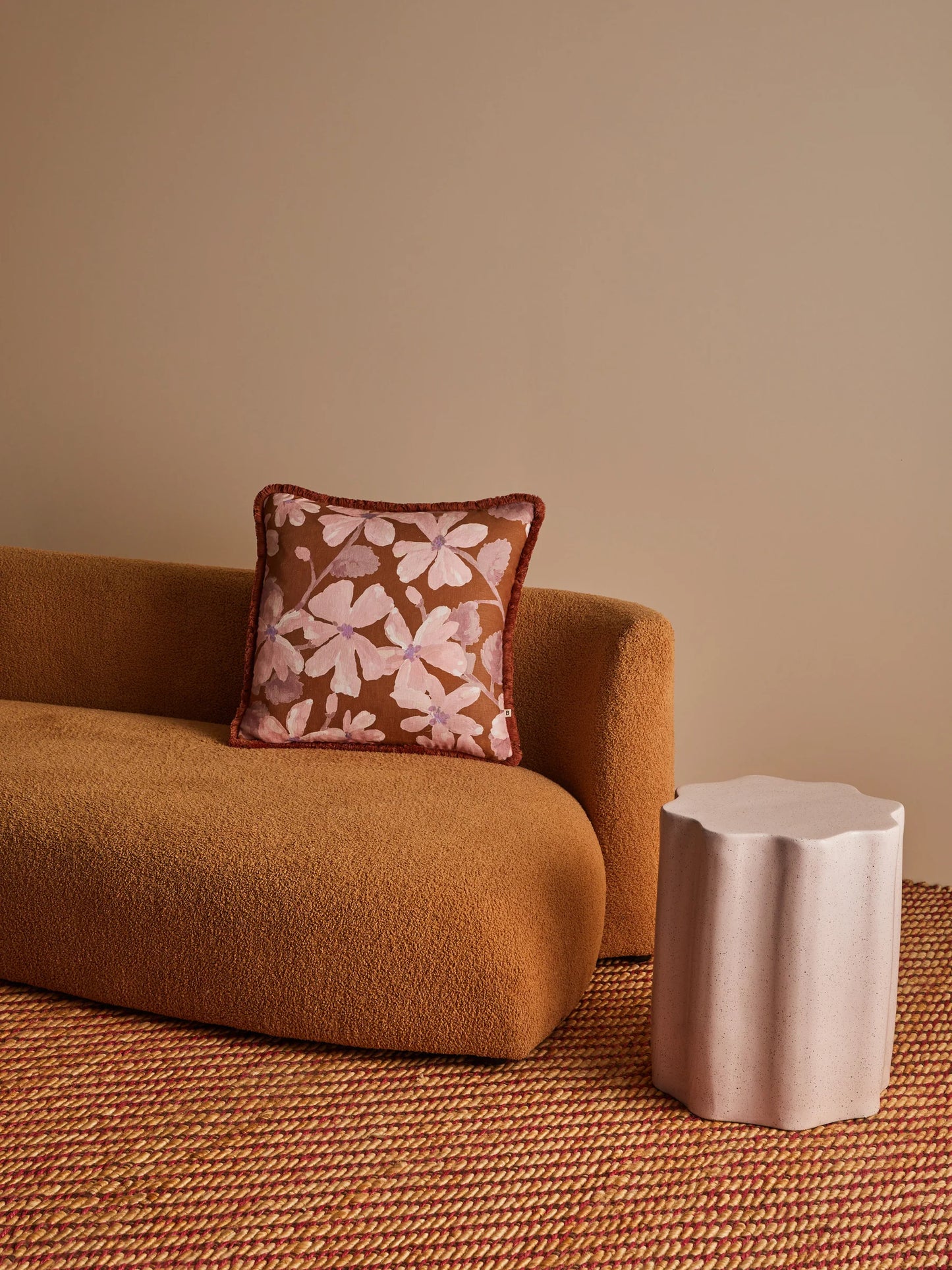 Violet Tan Cushion 50x50