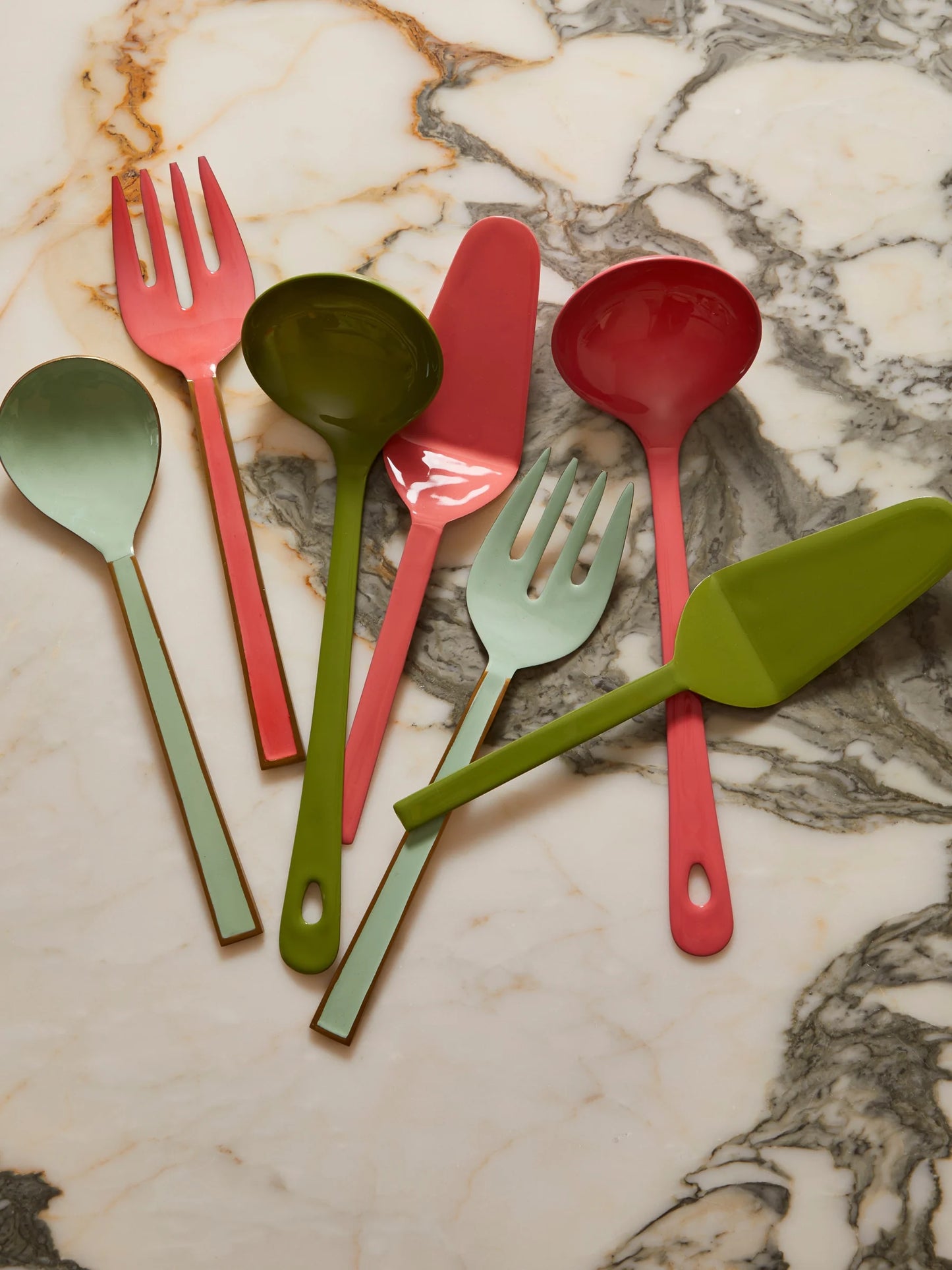 Enamel Candy Cake Server