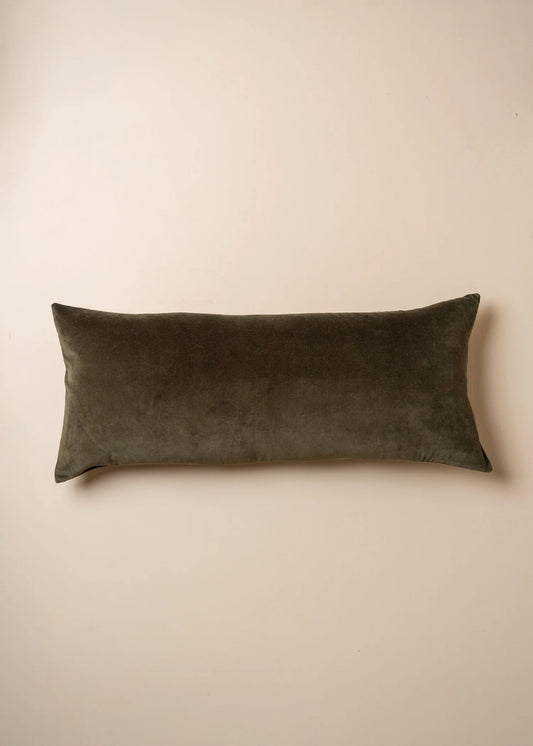 Olive Velvet Lumber 40x90