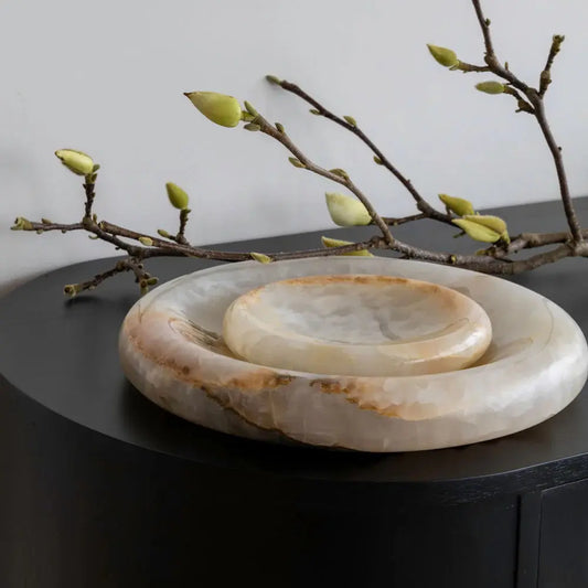 Solstice Bowl White Onyx Small - Willow + Hutch