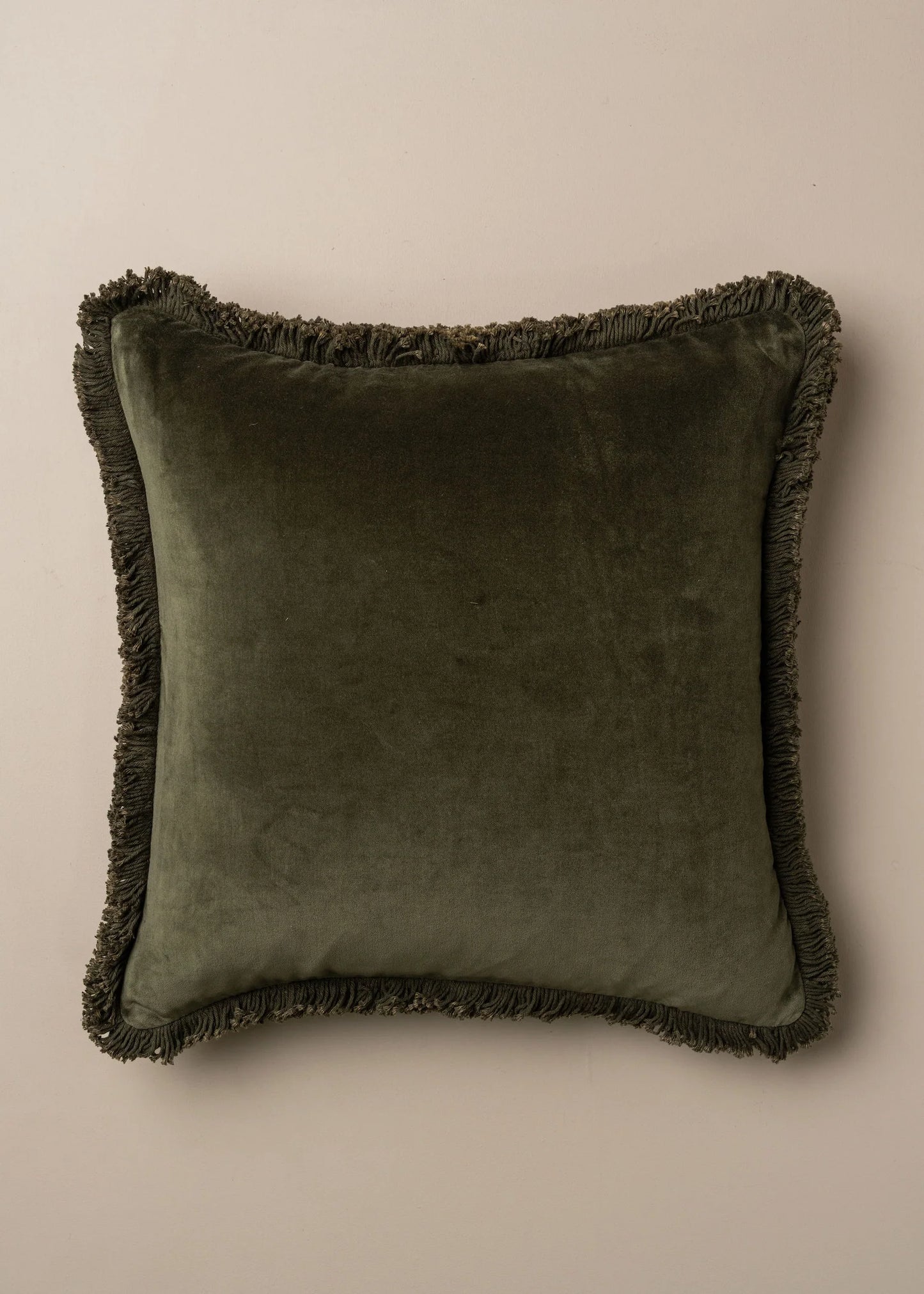 Velvet Fringed Cushion 50x50