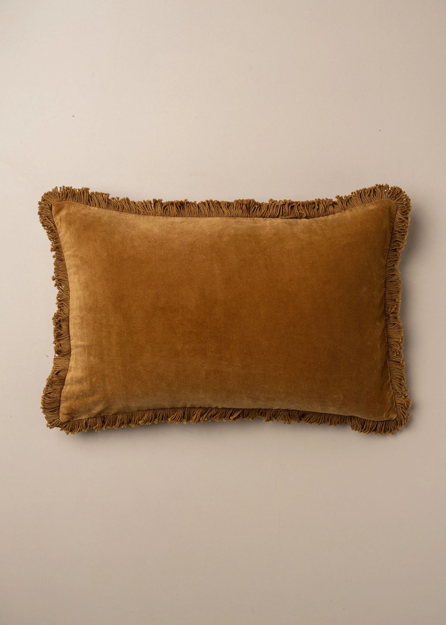 Taj Velvet Lumber Cushion Nutmeg