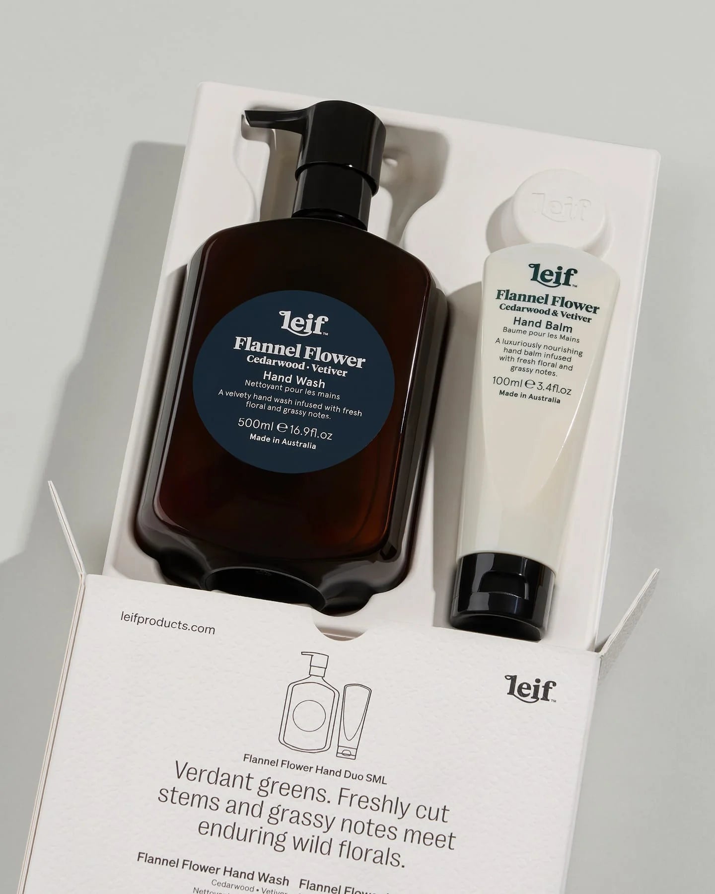 Limited Edition Holiday Flannel Flower Hand Duo Small