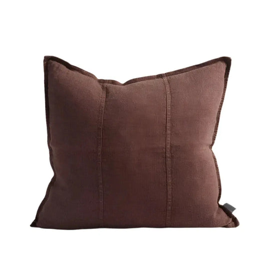 Luca Cushion Chocolate 60x60 - Willow + Hutch