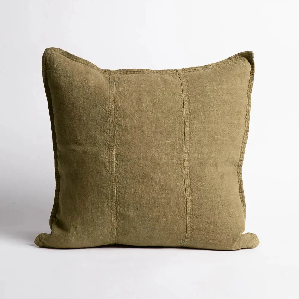 Luca Cushion Olive 50x50 - Willow + Hutch