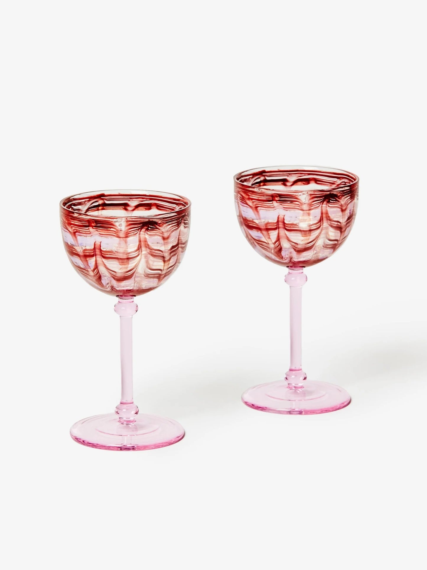 Watercolour Pink Coups Set of 2