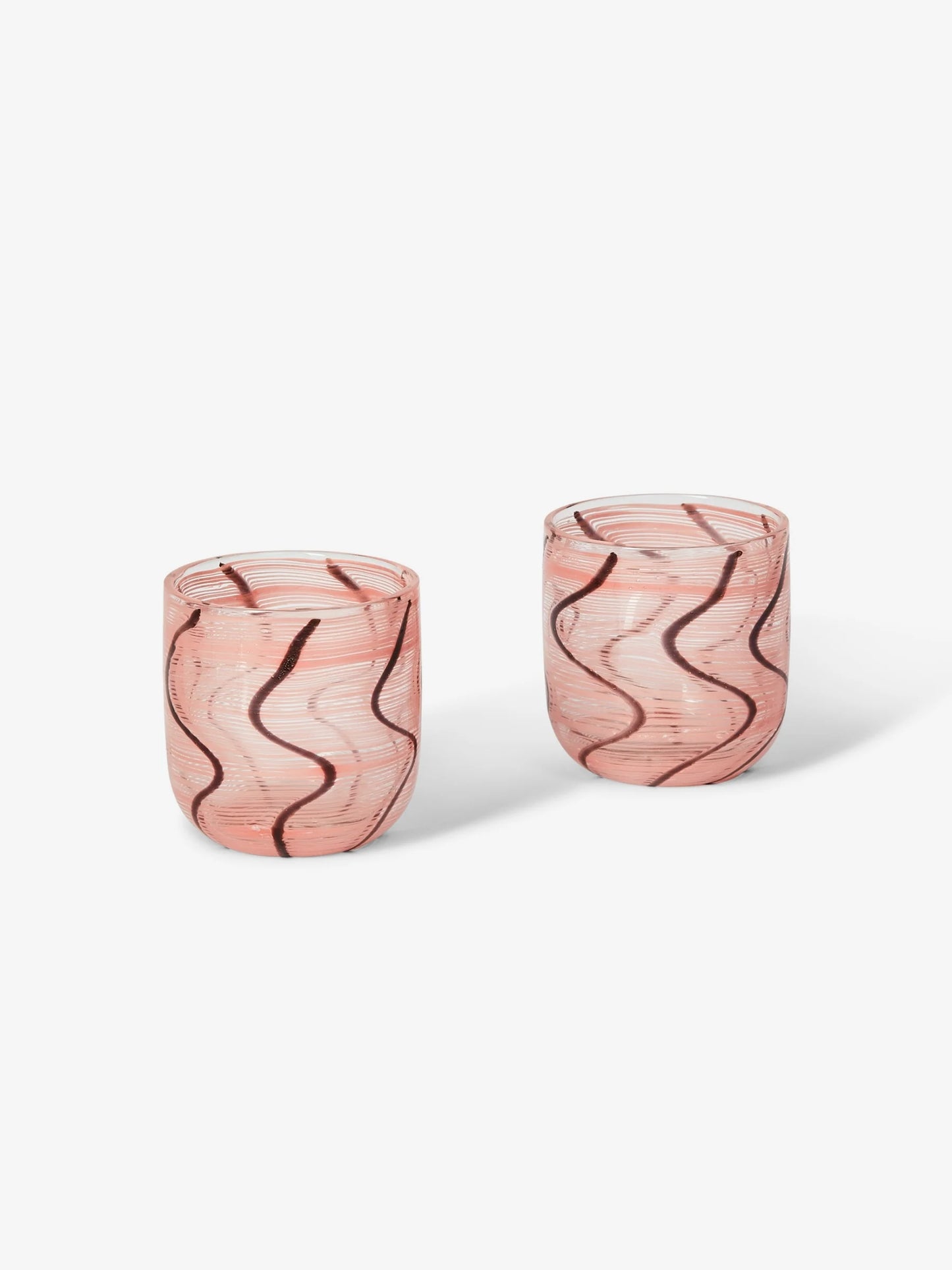 Swirl Pink Tumblers - Set of 2