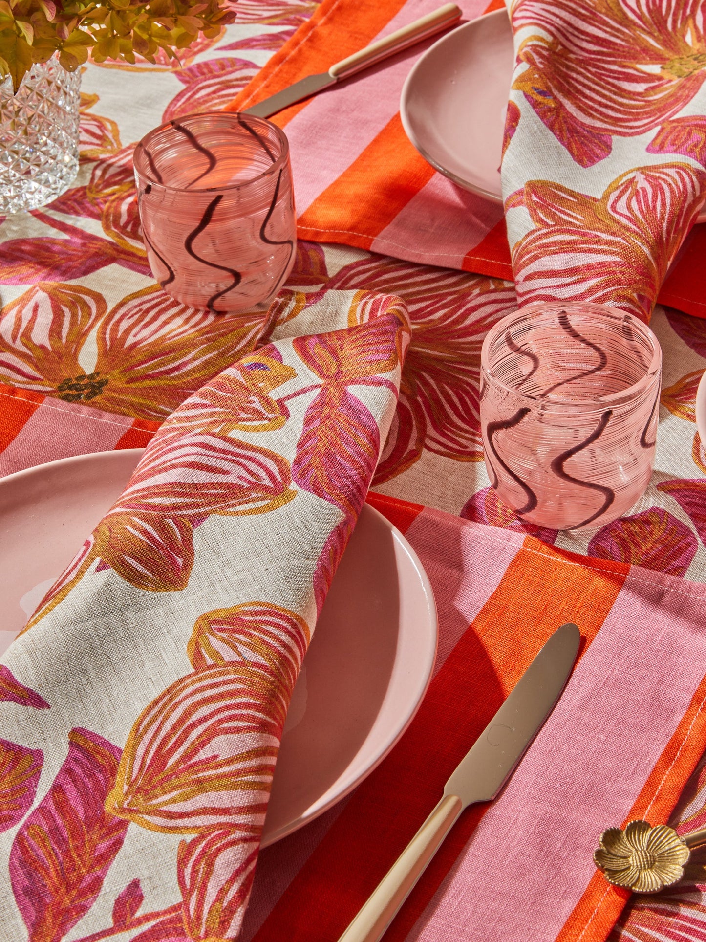 Swirl Pink Tumblers - Set of 2