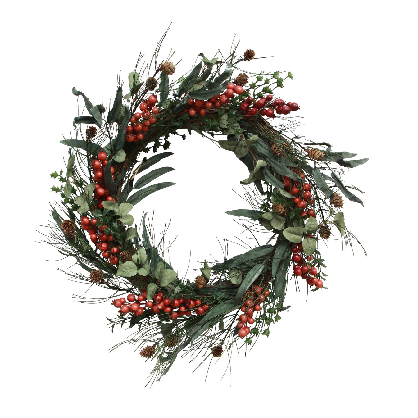 Foraged Berry Red Wreath Large