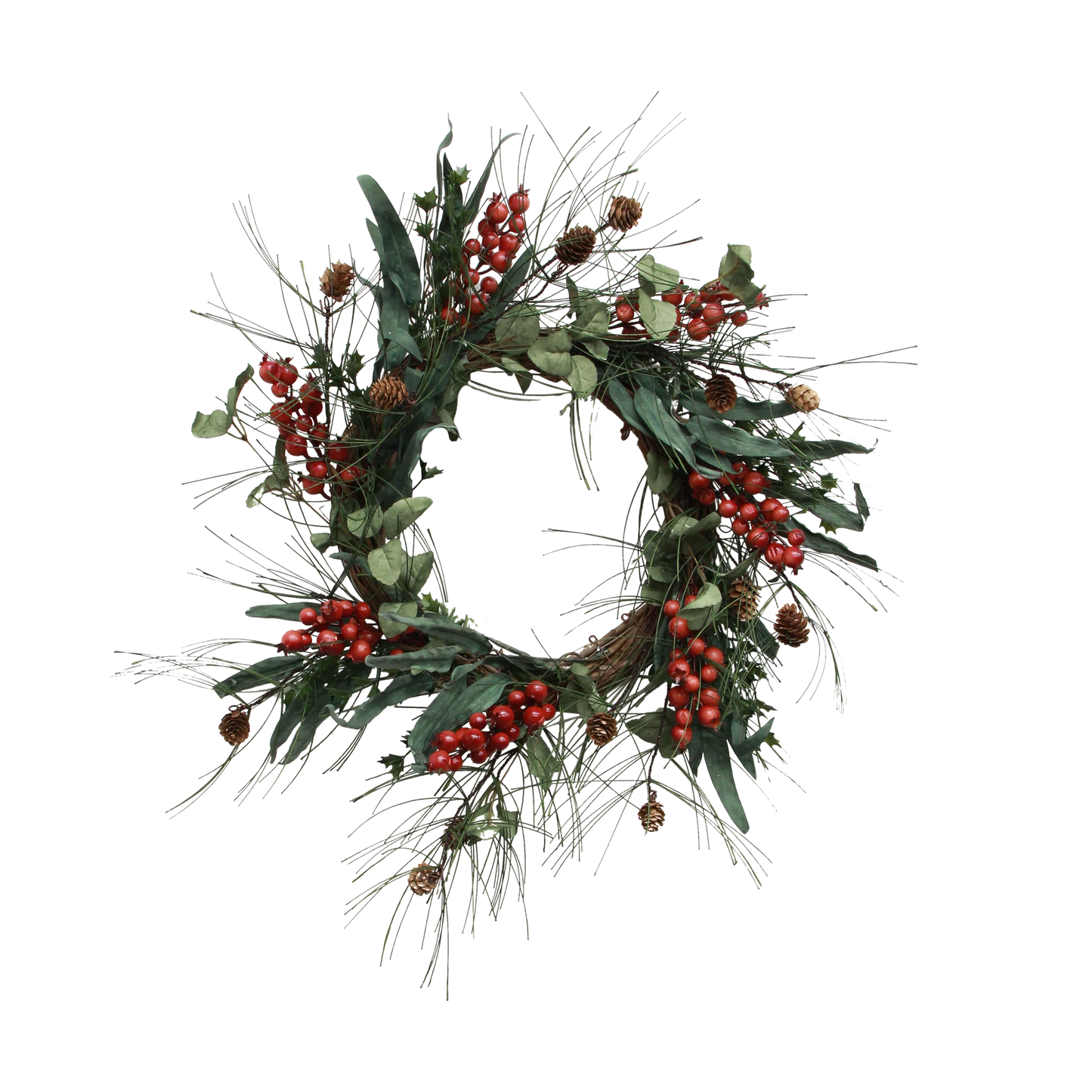 Foraged Berry Red Wreath Small