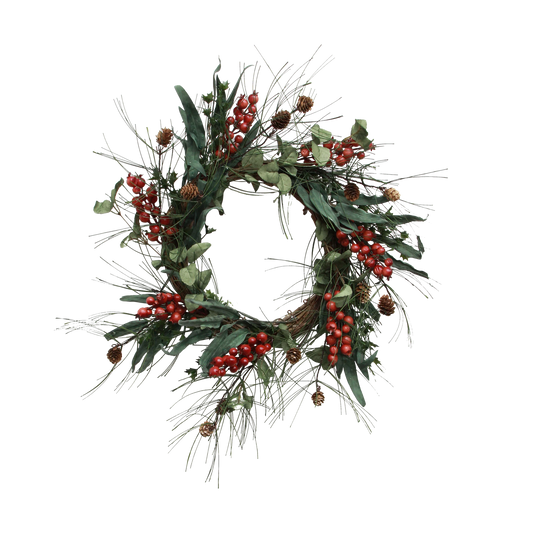 Foraged Berry Red Wreath Small