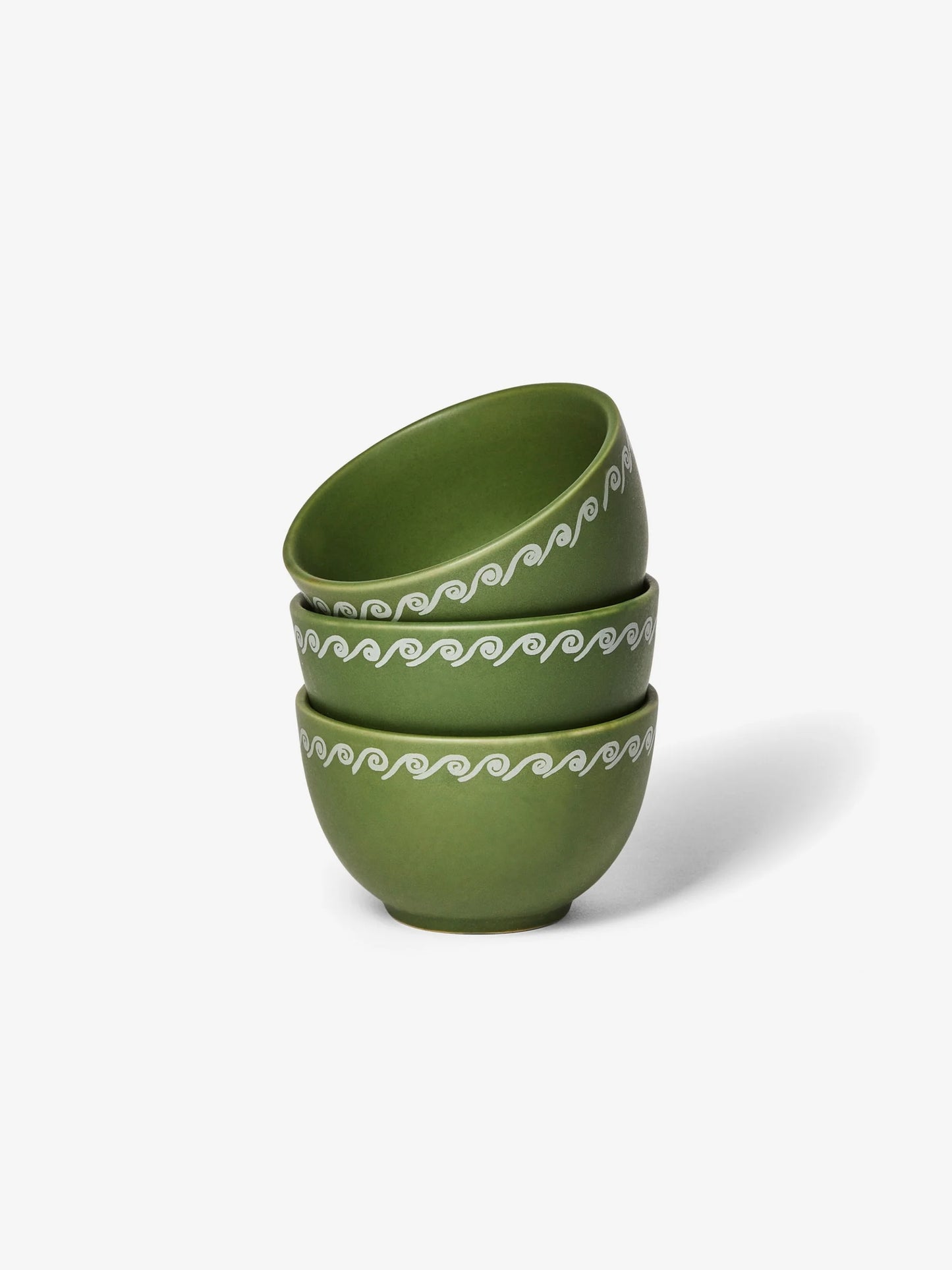 Vines Green Bowls Set of 3