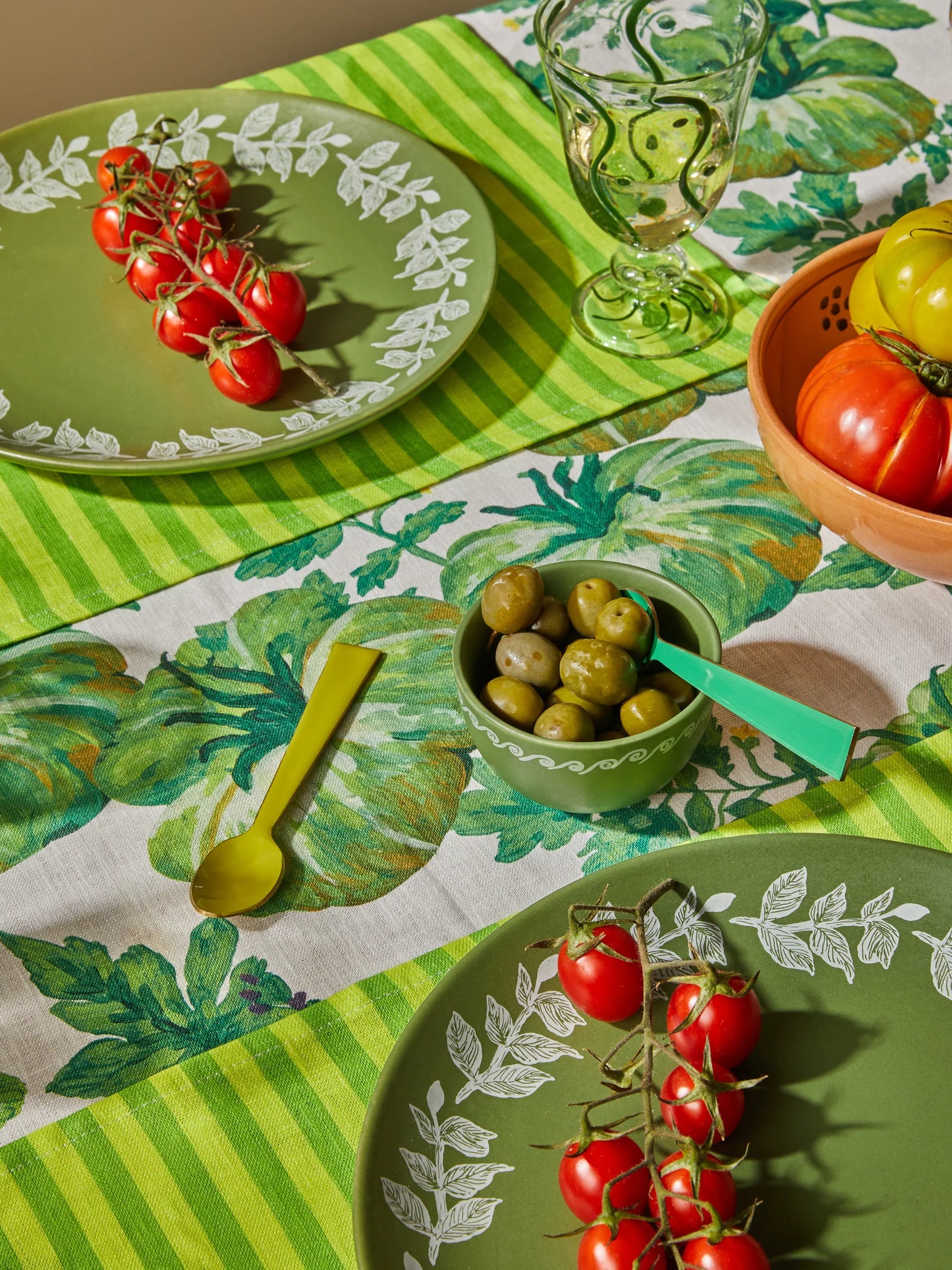 Vines Green Bowls Set of 3
