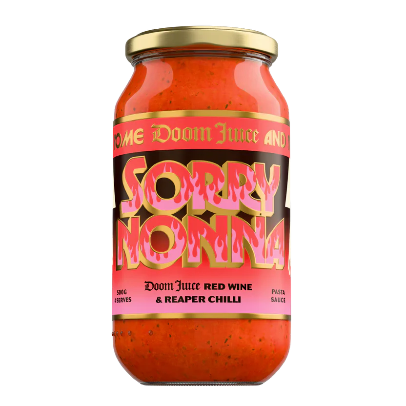 Doom Juice X Sorry Nonna - Red Wine & Carolina Reaper Chilli