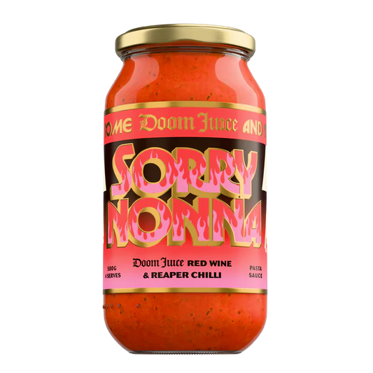Doom Juice X Sorry Nonna - Red Wine & Carolina Reaper Chilli