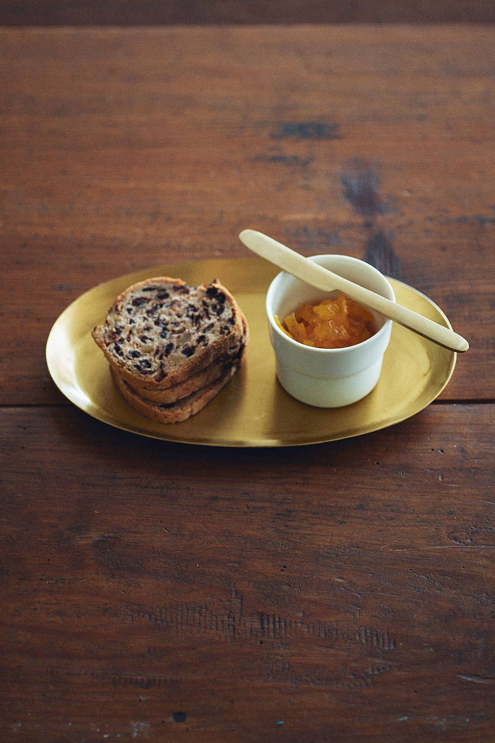 Fog Linen Work - Brass Oval Tray (S): S