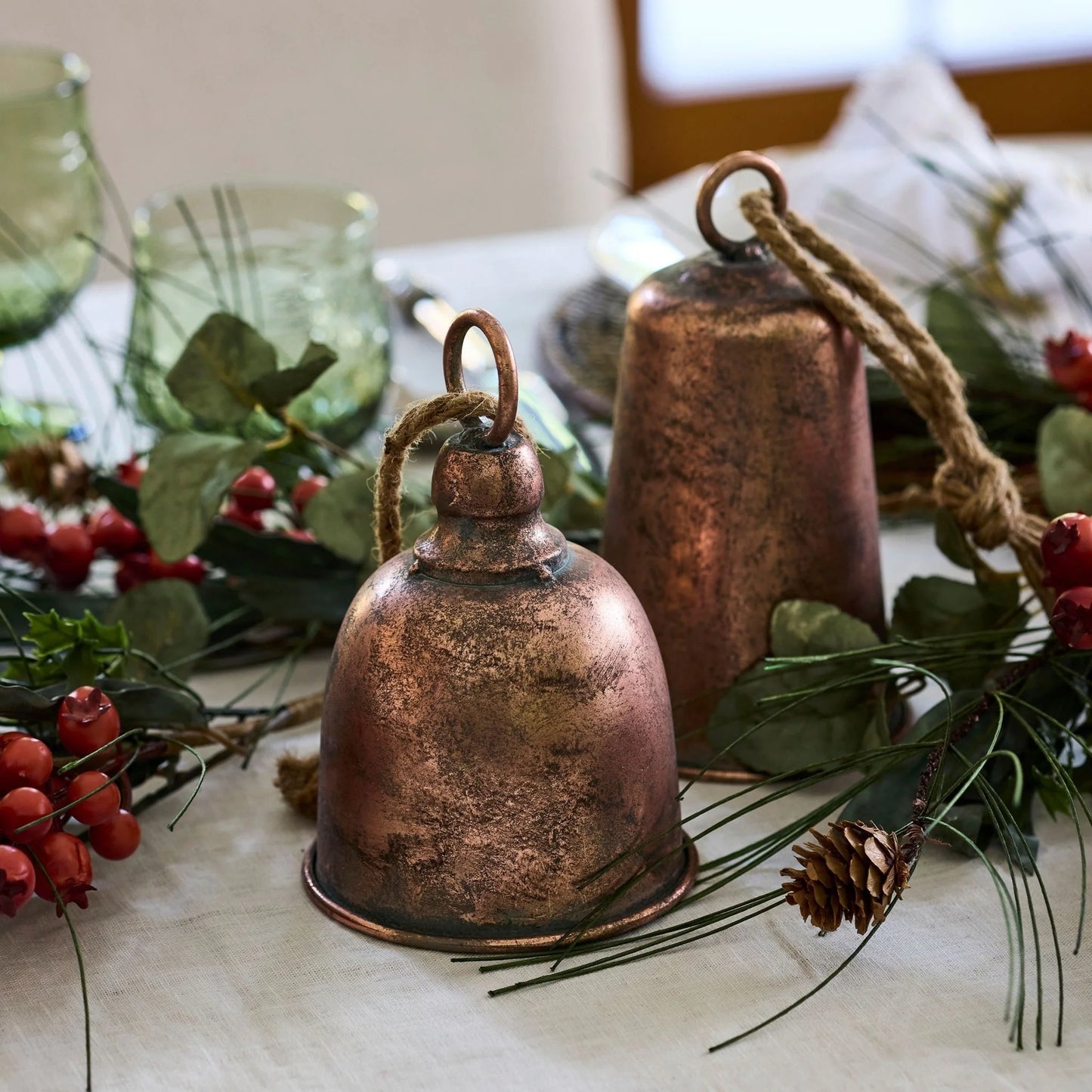 Copper Christmas Bell Short