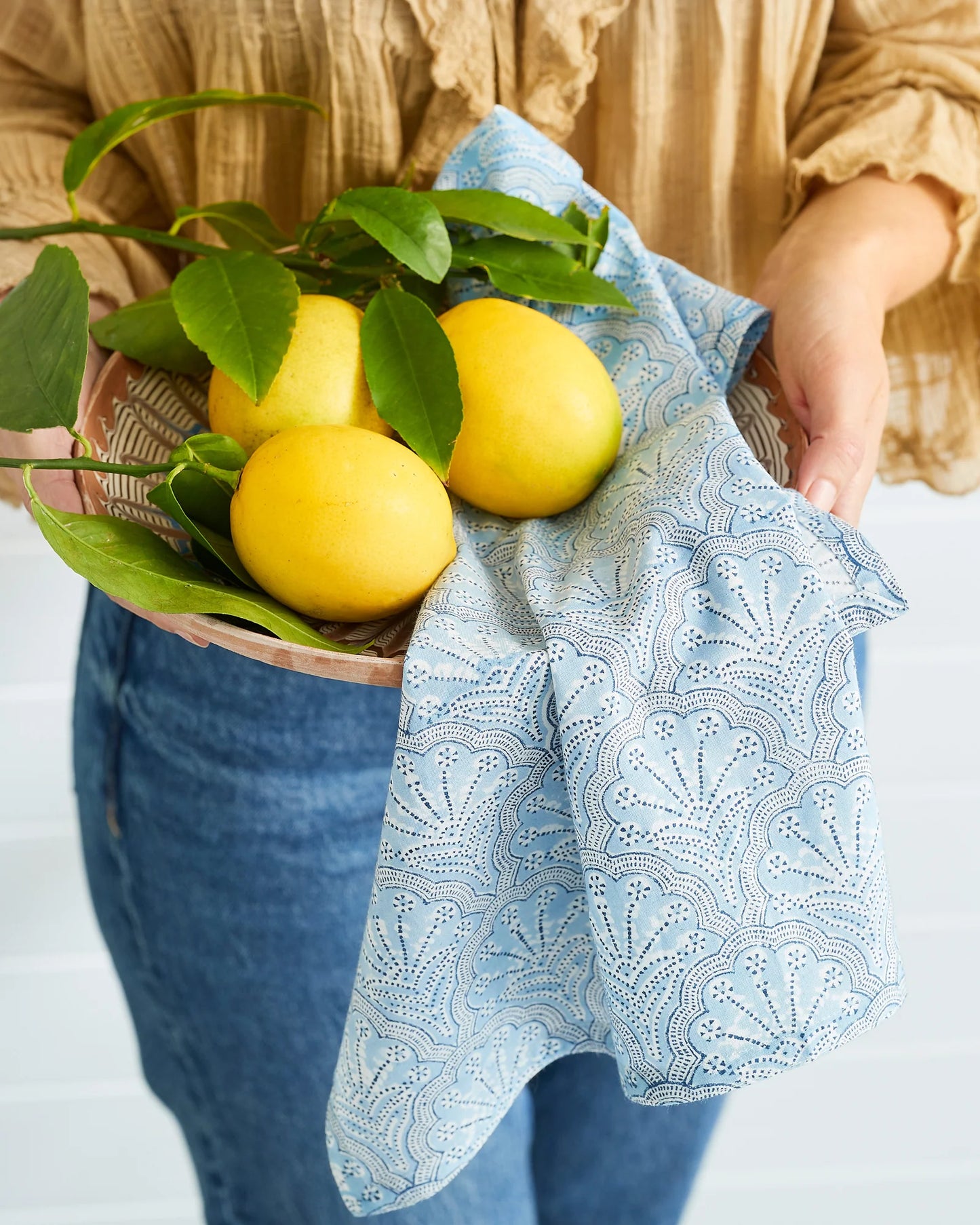 St Tropez Azure Napkins Set 4