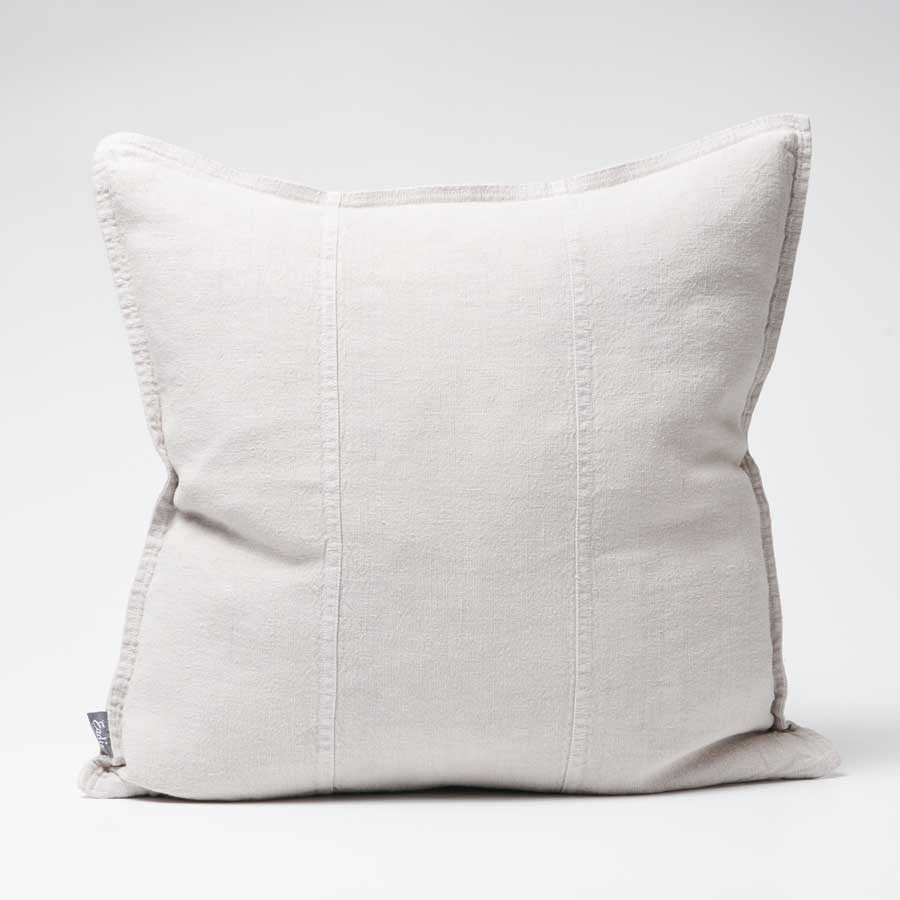 Light gray pillow on a white background