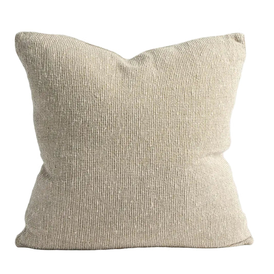 Verdure Linen Cushion 60x60 on white background