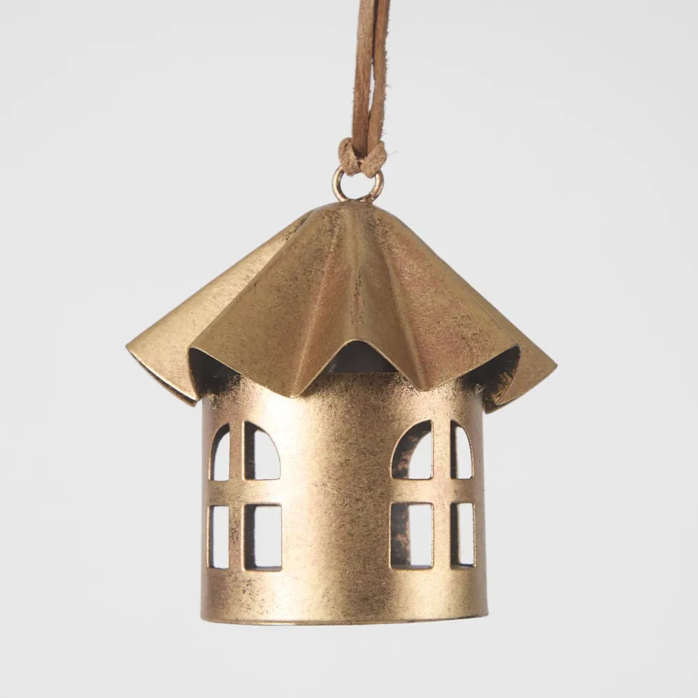 Brass Bird Houses Ornament