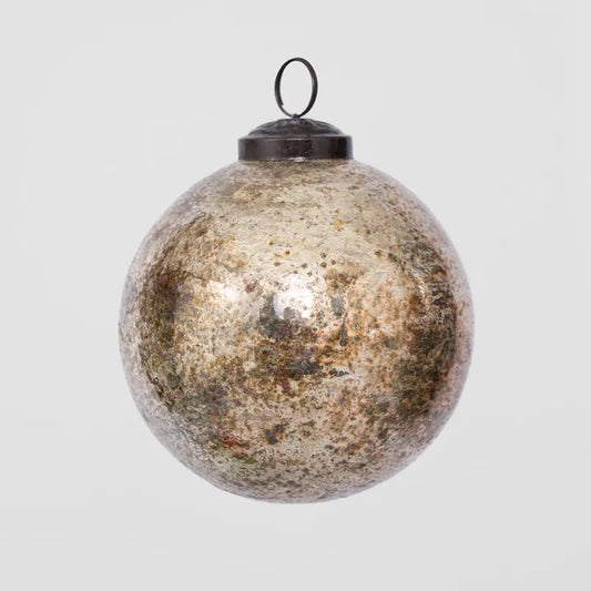 Antique Glass Bauble Gold