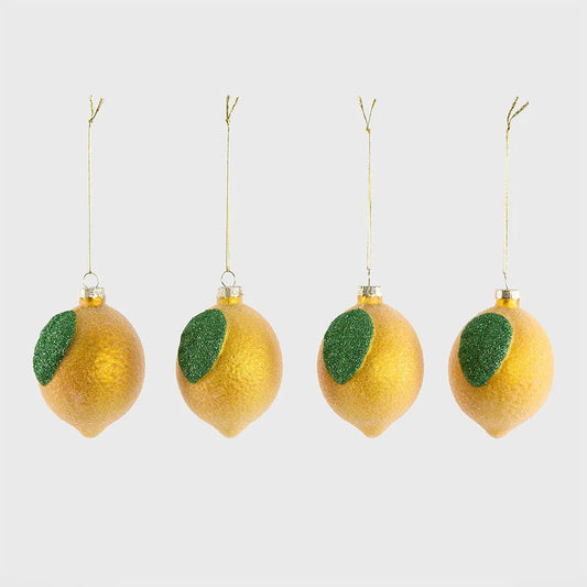Sugared Lemon Decorations Set of 4