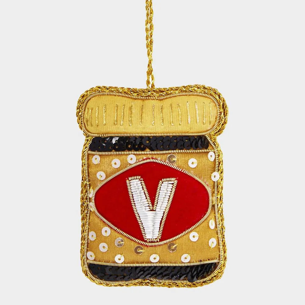 Sequin Vegemite Decoration