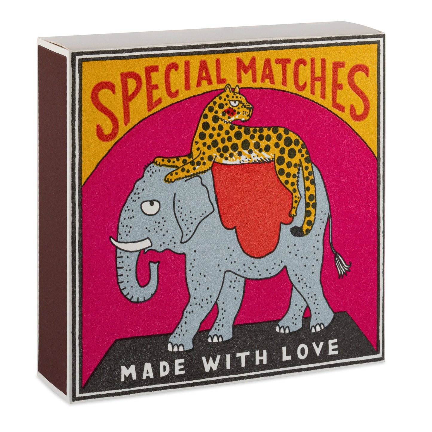 Archivist Gallery | Australia - Elephant And Cheetah | Square Matchboxes