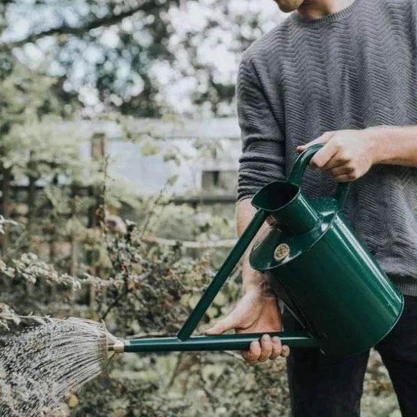 9L 'Bearwood Brook' Metal Outdoor Watering Can Green