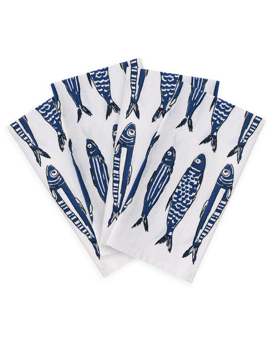 Sardines Napkins Set 4