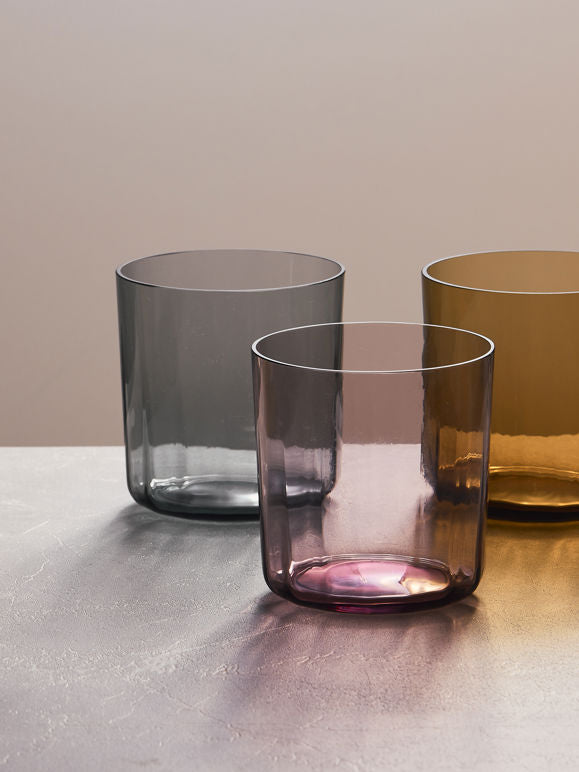 Facet Tumblers Set of 2 Fog