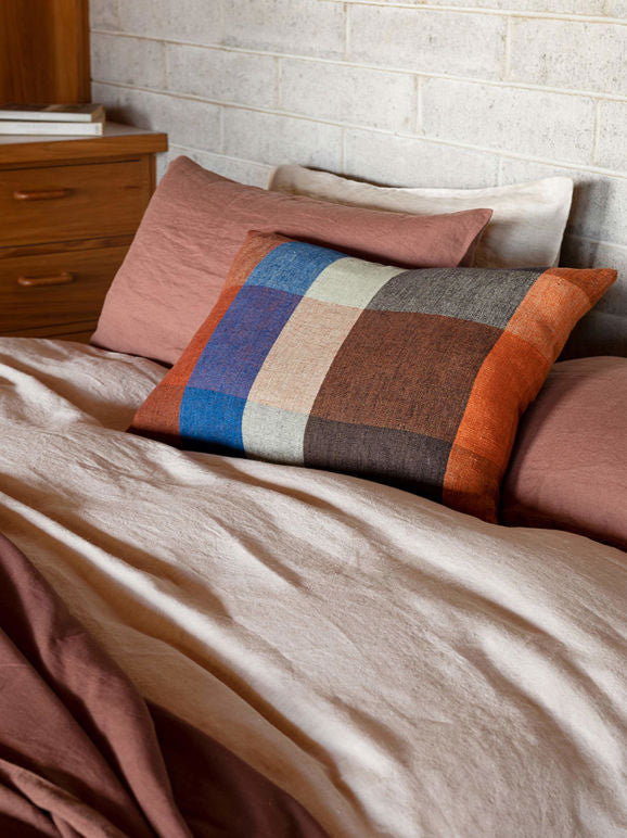 Cabin Linen Cushion Midnight 55x45