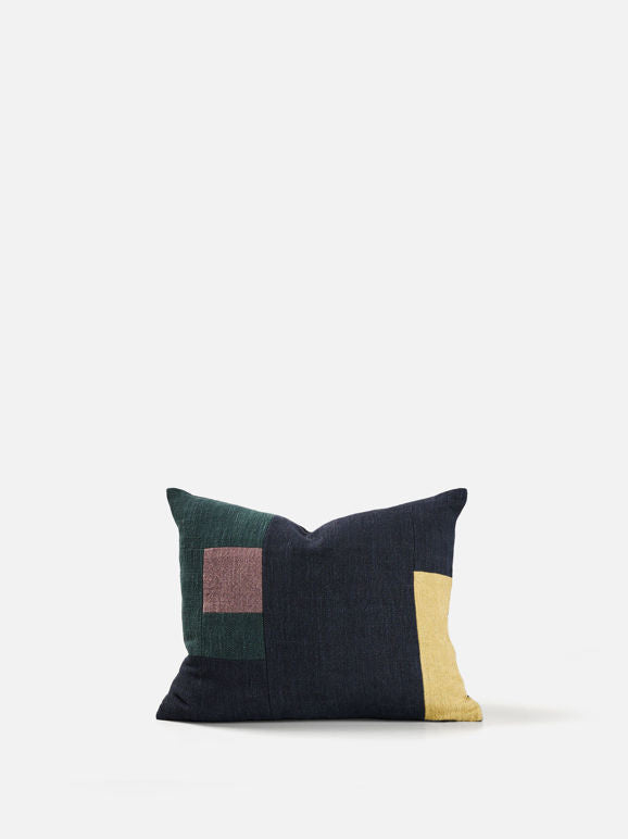 Build Cushion Blue Multi 45x35