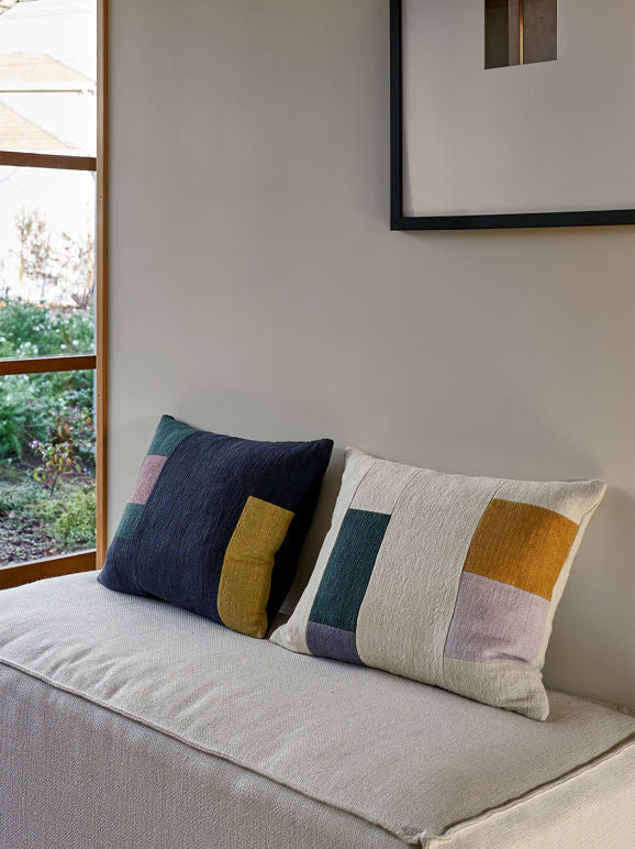 Build Cushion Blue Multi 45x35